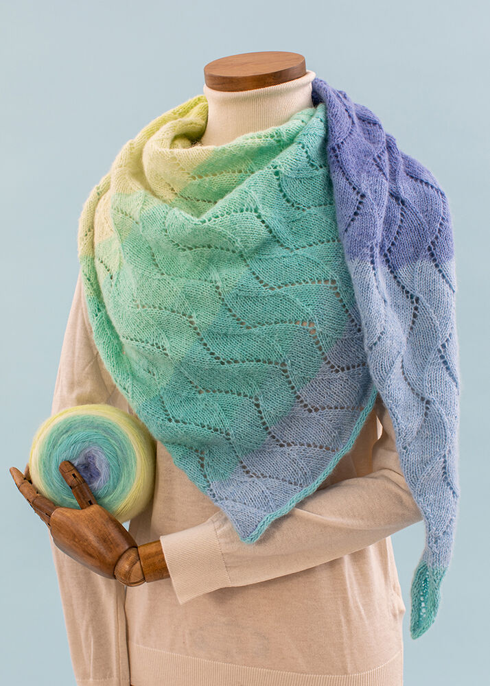 LILJA wavy shawl, S10921