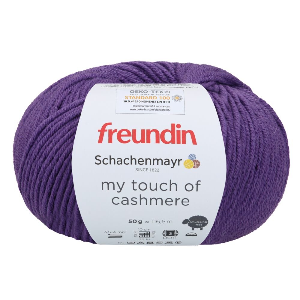 freundin x Schachenmayr my touch of cashmere 50g 00048 violet freundin x Schachenmayr my touch of cashmere 50g 00048 violet