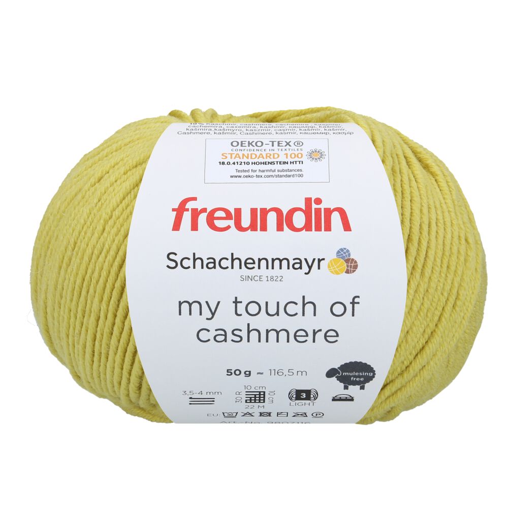 Schachenmayr my touch of cashmere 50g pale lime