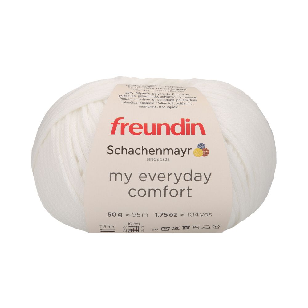 freundin x Schachenmayr my everyday comfort 50g 00001 weiß