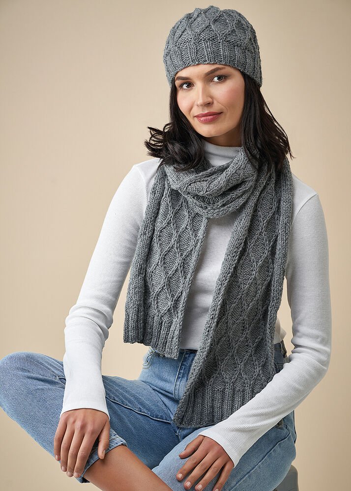 Anbritt Scarf, S10756 & Avea Hat, S10757 | SCHWEBD-S10756