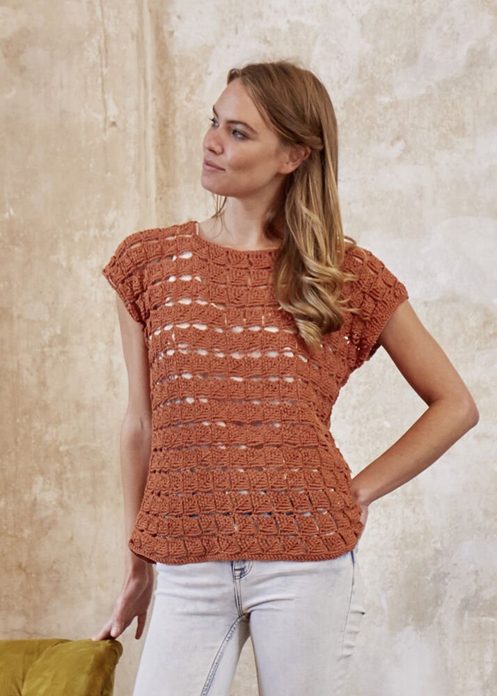 Crocheted Shirt, S10223 | SCHWEBD-S10223